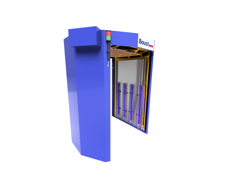 Desinfektionsschleuse-geoeffnete-Tuere Disinfection sluice-open-door