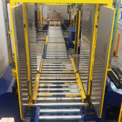 Paletten Wechseln Verpacken Ueberschiebeverfahren